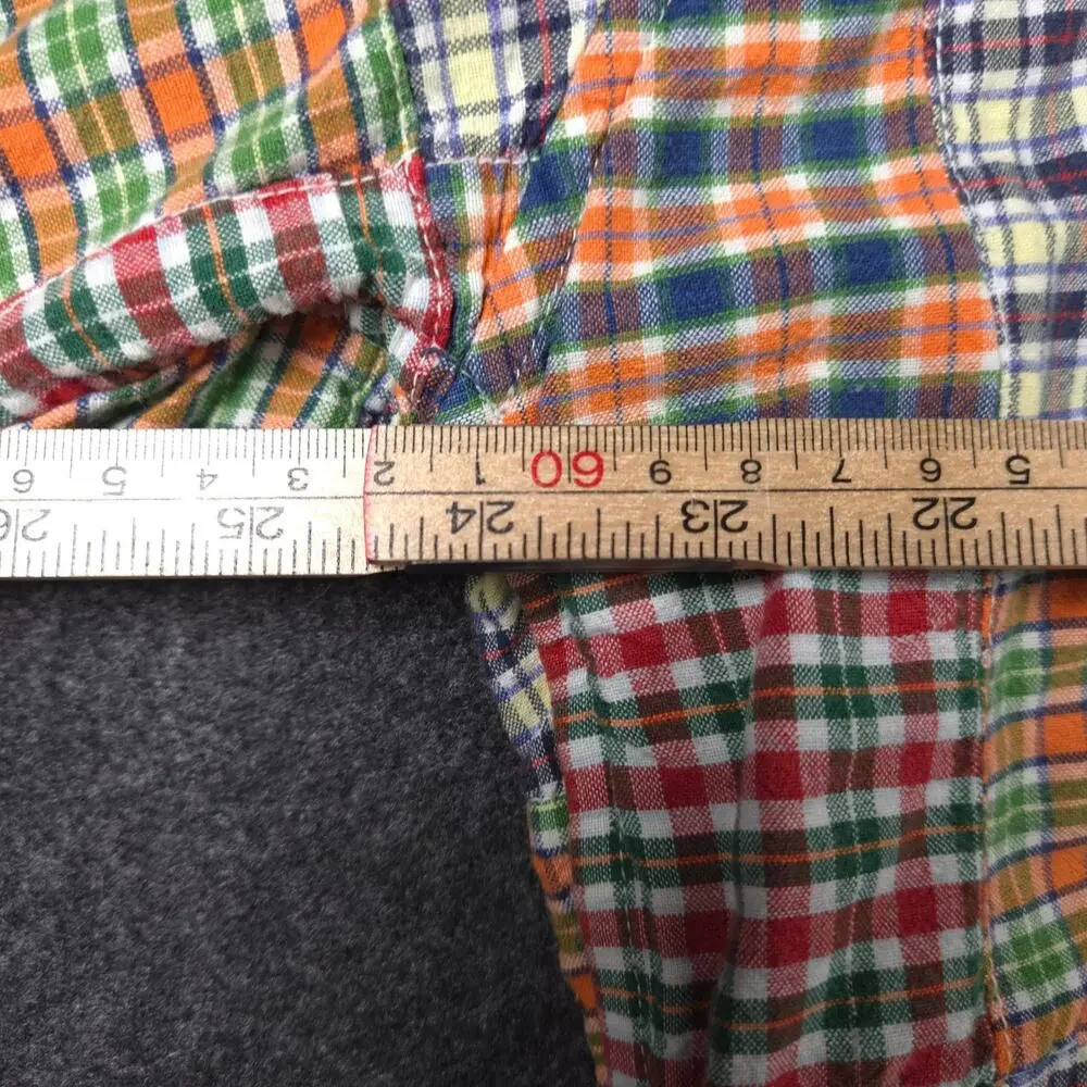 Vintage J. Crew Oarsman Shirt Masc Size XL Madras Plaid 100% Cotton